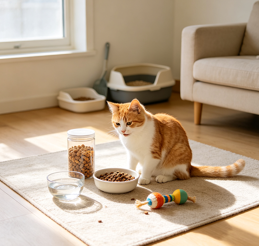 In-Home Cat Feeding & Treat Interaction Custom Package
