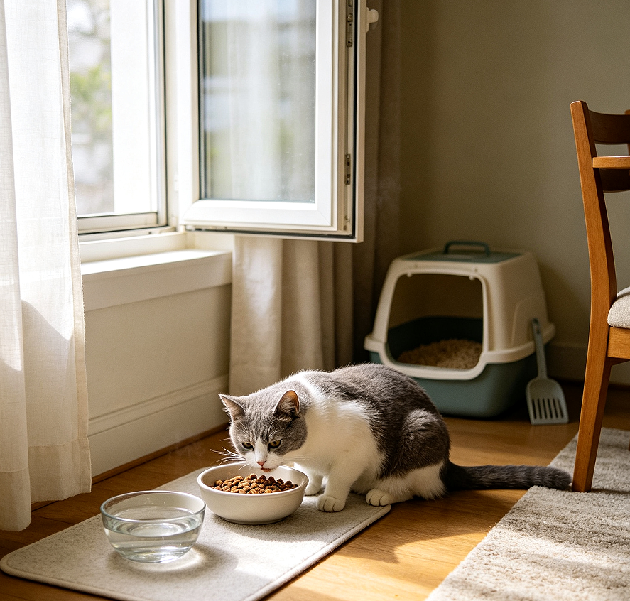 In-Home Cat Feeding & Ventilation Package