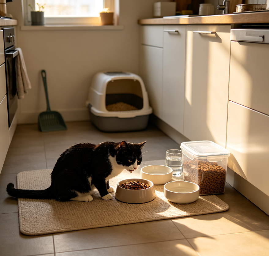 Morning & Evening Twice-Daily In-Home Cat Feeding Package